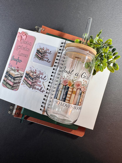 Just a Girl Who Loves Books Gift Set