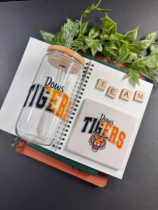Custom School Spirit Cup & Coaster Set